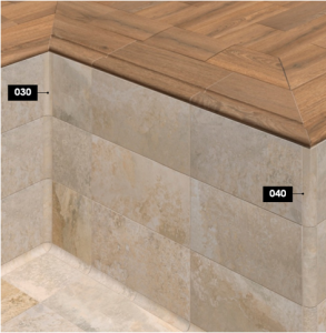 Rosa Gres Köşe Parçaları 40 - 31 x 4 x 4