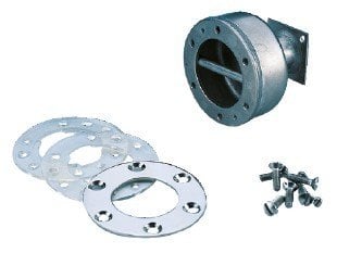 Prefabrik havuzlar için, düz ankraj AISI-316  Flanş, conta ve vidaları ile beraber