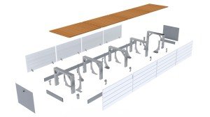 4' lü Zen' It Bench