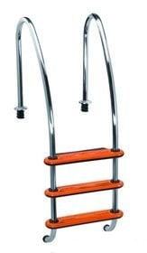 konfort 100 üstten taşma - 3 basamaklı havuz merdiveni