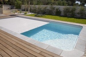 Roussillon otomatik havuz örtüsü sualtı model, 5  x 10 m