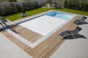 Roussillon otomatik havuz örtüsü sualtı model, 5  x 10 m