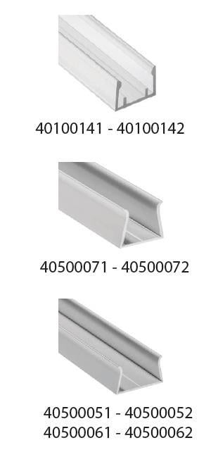 Aqualuc Solid destek profili - 2m.