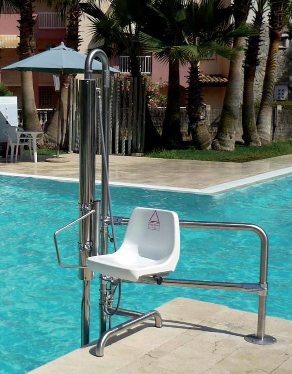 Engelli asansörü - Sabit HPL B2 koltuk 120 kg kaldırma