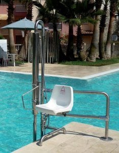 Engelli asansörü - Sabit HPL B2 koltuk 120 kg kaldırma