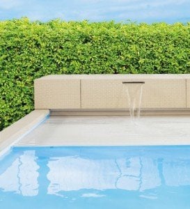 DIVA 35 Laghetto beyaz 6 m3/ h kum filtreleme sistemi havuz örtüsü +  su kaskadı