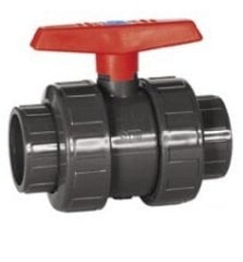 PVC Küresel asit vanası (Teflon + EPDM) Ø 25 mm  PN165