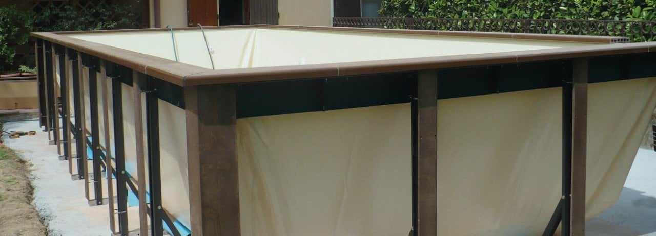 Yüzme havuzu 3 x 6 m DOLCEVITA Naked 10 m3 / h, Kum filtreli ,1 LED Aydınlatma