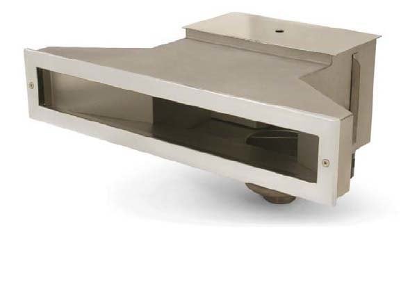 Paslanmaz Çelik A -500 Geniş ağızlı skimmer 650