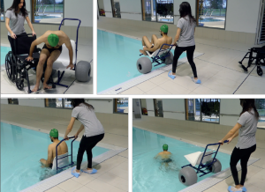 HEXAGONE HAVUZLAR İÇİN TEKERLEKLİ SANDALYE / UNIKALO