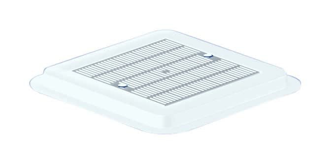 345x345mm Fiberglas çerçeveli ABS plastik kare dip emiş ızgarası