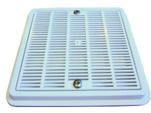 410x410 mm ABS çerçeveli paslanmaz çelik dip emiş ızgarası