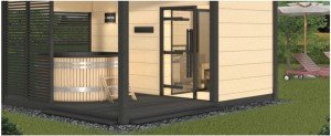 Solid Sauna Evi Dış Mekan (Model-3)