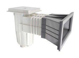 Standart kare kapaklı Liner skimmer, Açık gri