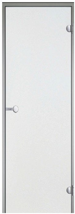 Alüminyum Çerçeveli Düz Camlı Sauna/ Buhar Odası Kapısı (Derinlik: 6 cm)