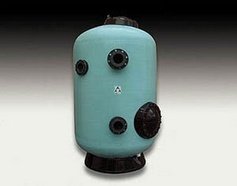 OLOT model bobin sargı kum filtresi, Ø1800  - Ø200 bağlantılı  Kum yatak yüksekliği 1,2m