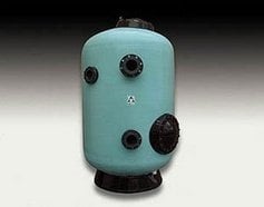 OLOT model bobin sargı kum filtresi, Ø1800  - Ø200 bağlantılı  Kum yatak yüksekliği 1,5m