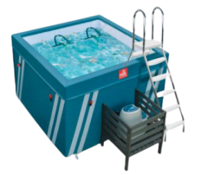 Waterfex fitness havuzu 184 x 184 x 128 cm kompakt boyutlar