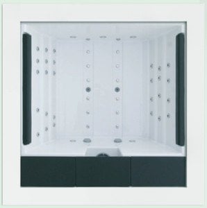 PURE Spa Beyaz Keskin Yüzeyli PureLine + ECOSpa Yalıtım + Bluetooth Ses Sistemi