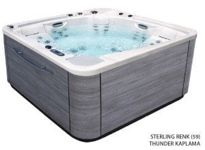 ATLANTIDA Spa 70 Thunder kaplama + Paslanmaz jet + Paslanmaz bar+ Lumiplus + Örtü