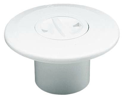 Vakum ağzı Ø 63 6 bar boruya yapıştırma, Beyaz ABS