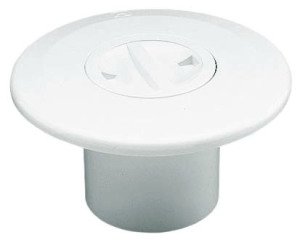 Vakum ağzı Ø 63 6 bar boruya yapıştırma, Beyaz ABS