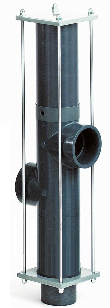 Besgo 3 yollu vana DN50 / Ø63 Bağlantılı