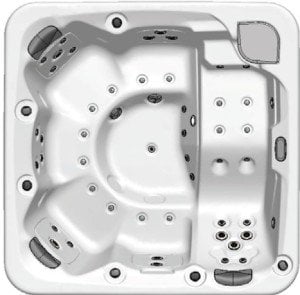 THALASSA E Spa + Kromoterapi LED lamba + Dijital kontrol paneli + Örtü