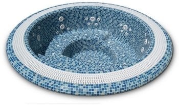 mırage 40 spa + beyaz jet + beyaz led aydınlatma + örtü