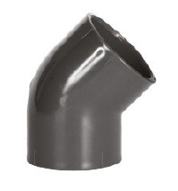 PVC 45° Dirsek Ø 50 mm  Yapıstırma PN16