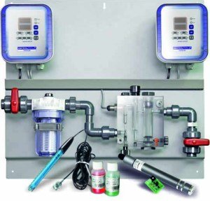 AP PR-207 pH/Cl2 PPM + entegre TRI KIT Freepool2 ile uyumlu kontrol cihazı