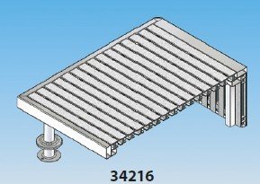 Atlama Podyumu Yükseltme platformu sol köşe bitiş parçası