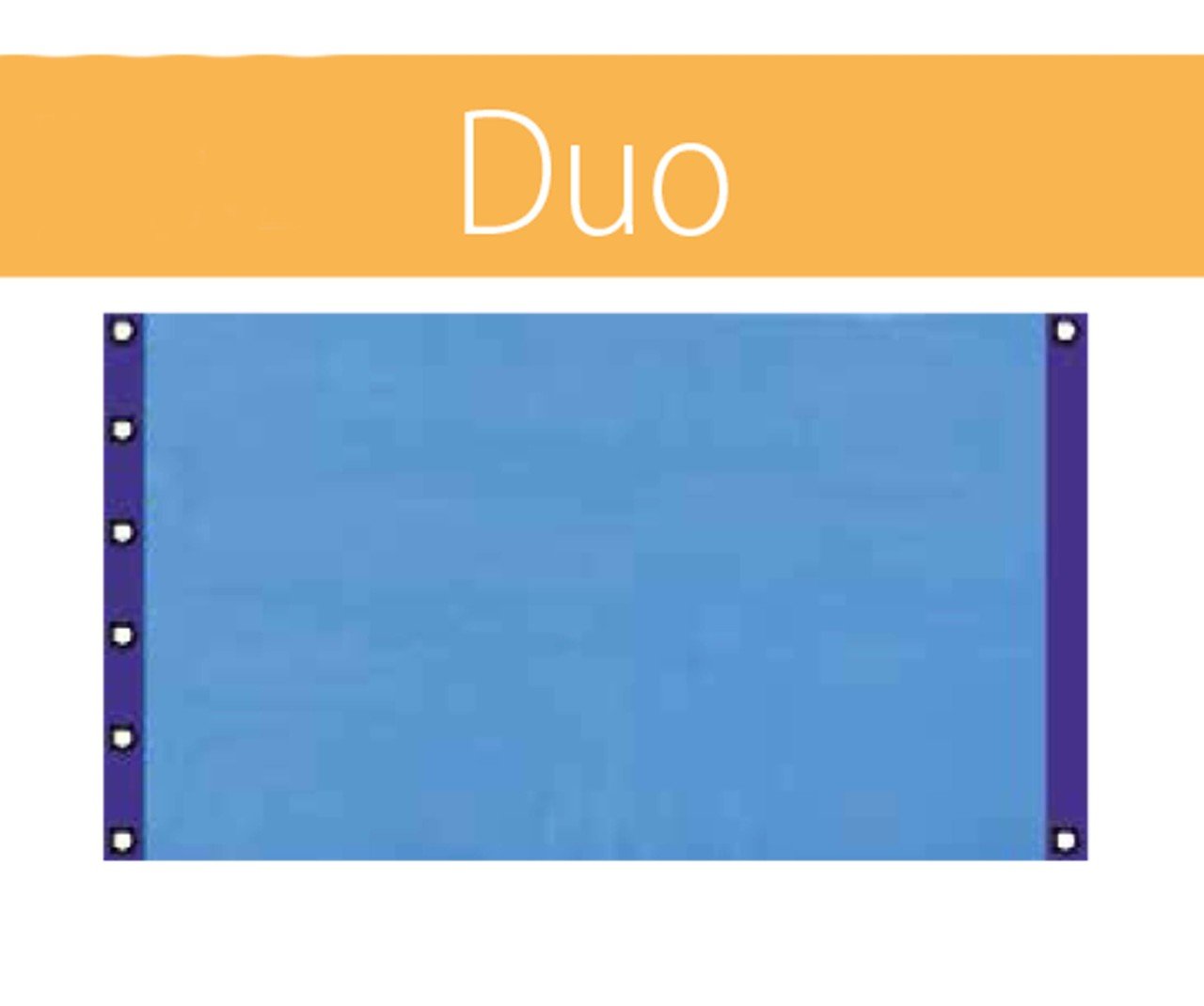 Kabarcıklı örtü DUO 400 μ , 6 x 12 m Havuz için