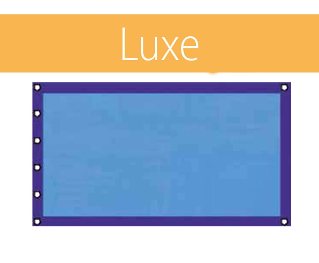 Kabarcıklı örtü LUXE 400 μ , 6 x 12 m Havuz için