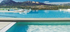 Havuz Cam Mozaik, Taş efekti